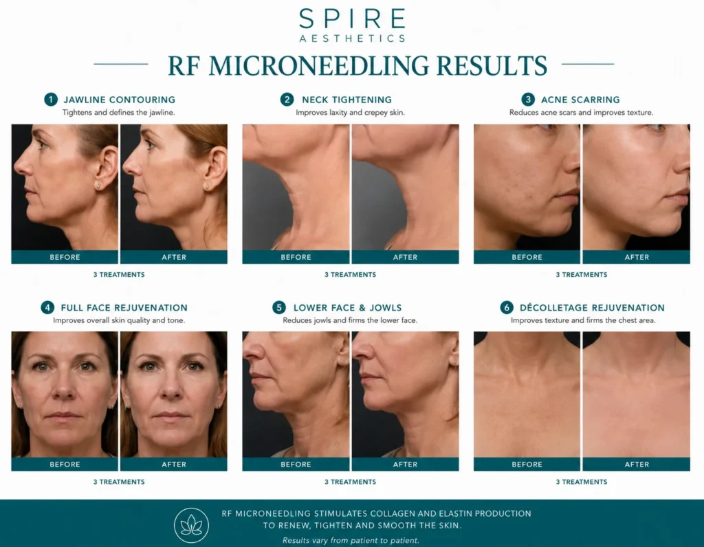 RF Microneedling Skin tightening Lewisham results
