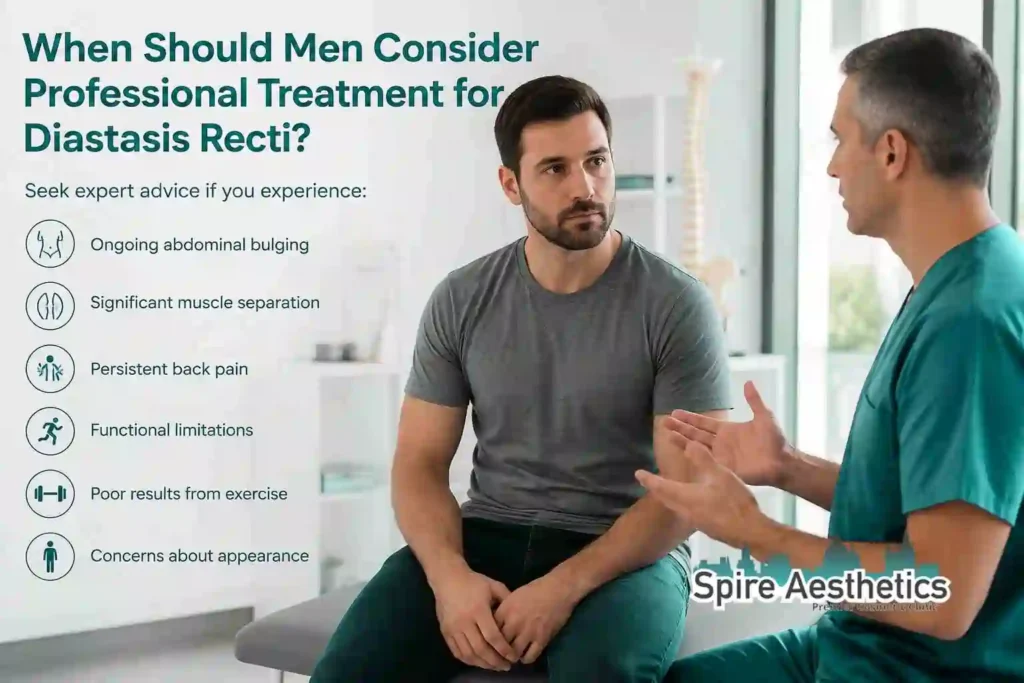When Should Men Consider Professional Treatment for Diastasis Recti Lewisham?